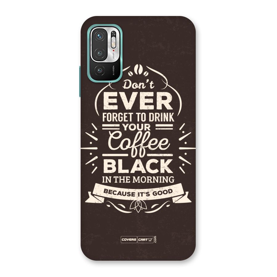 Morning Coffee Love Back Case for Redmi Note 10T 5G