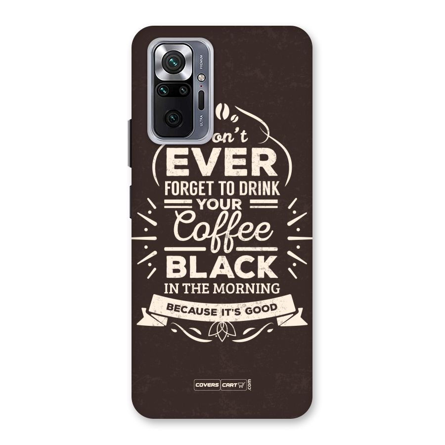 Morning Coffee Love Back Case for Redmi Note 10 Pro