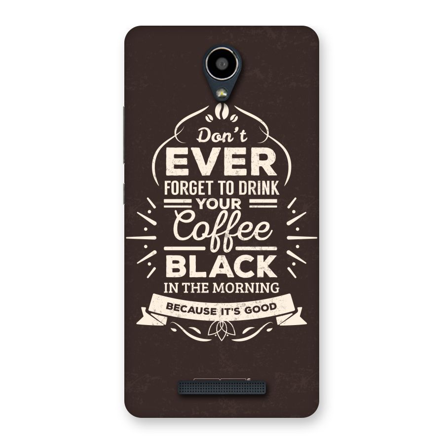 Morning Coffee Love Back Case for Redmi Note 2