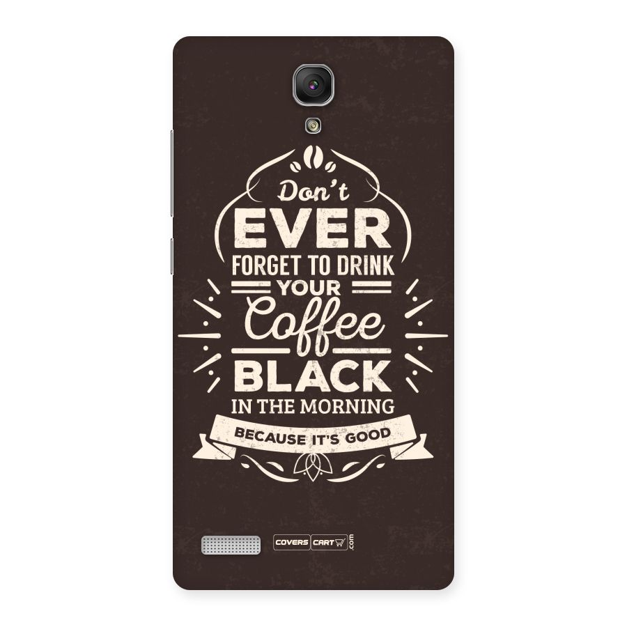 Morning Coffee Love Back Case for Redmi Note Prime