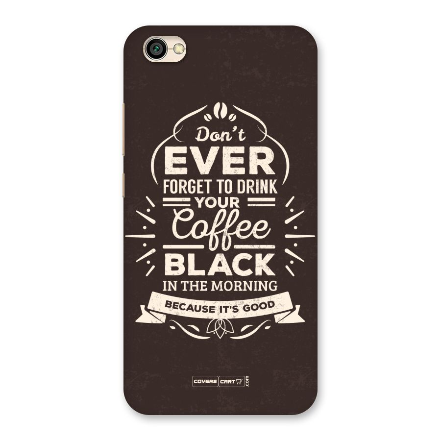 Morning Coffee Love Back Case for Redmi Y1 Lite