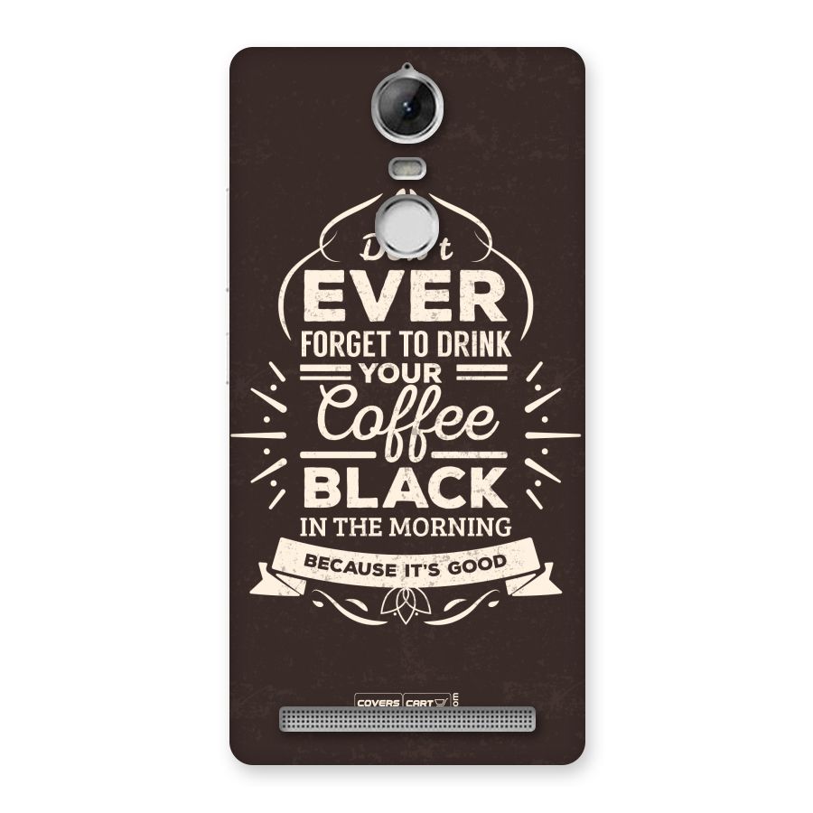 Morning Coffee Love Back Case for Vibe K5 Note