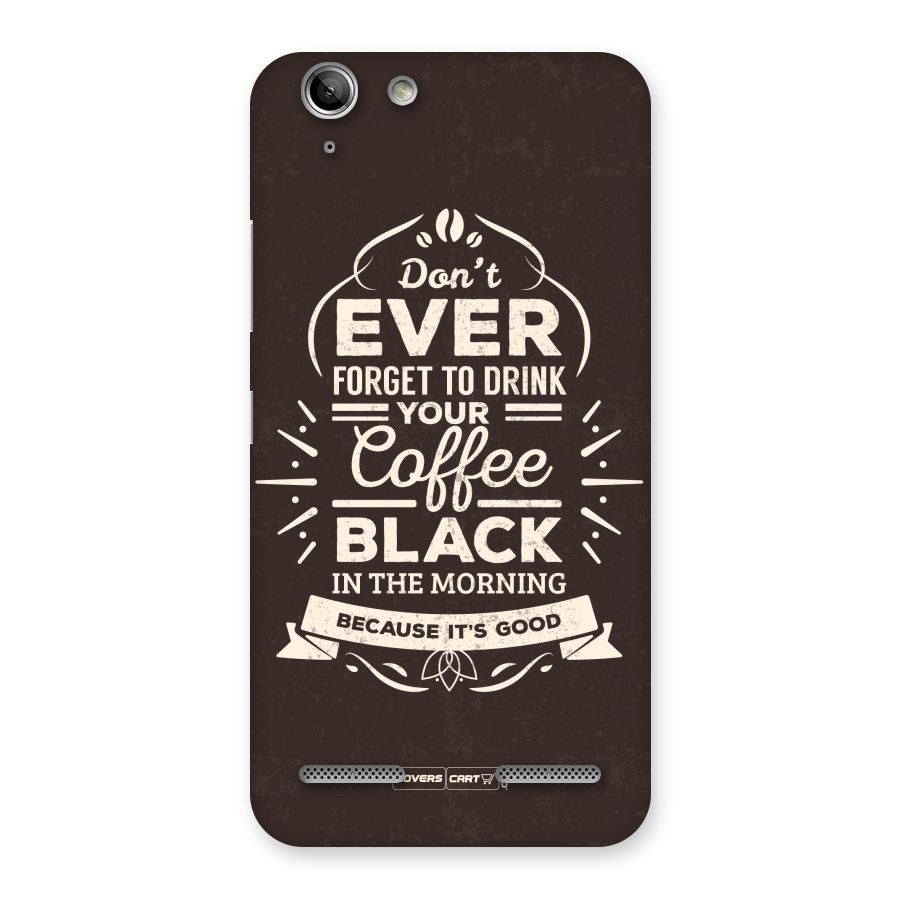 Morning Coffee Love Back Case for Vibe K5 Plus