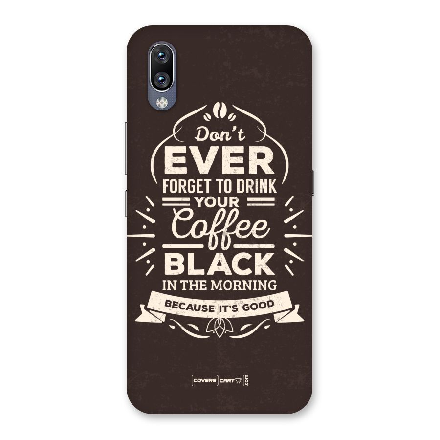 Morning Coffee Love Back Case for Vivo NEX