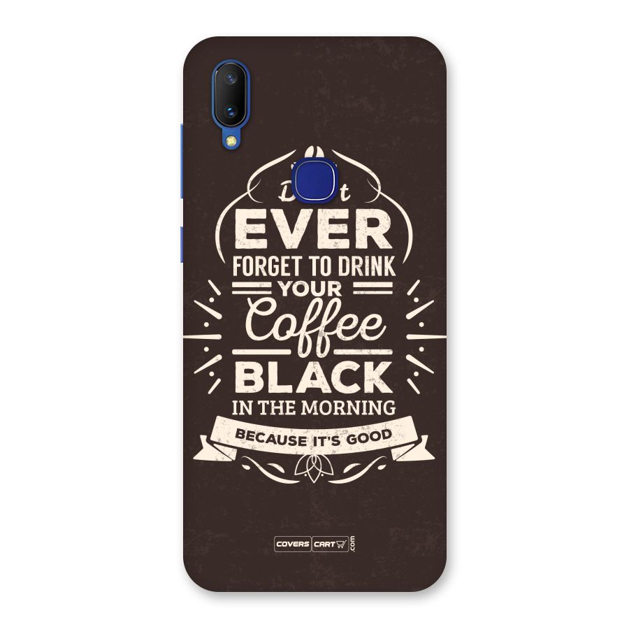 Morning Coffee Love Back Case for Vivo V11