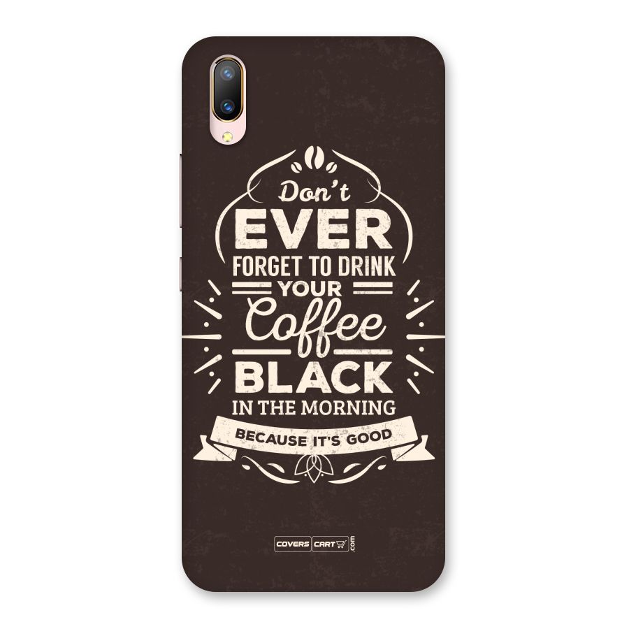 Morning Coffee Love Back Case for Vivo V11 Pro