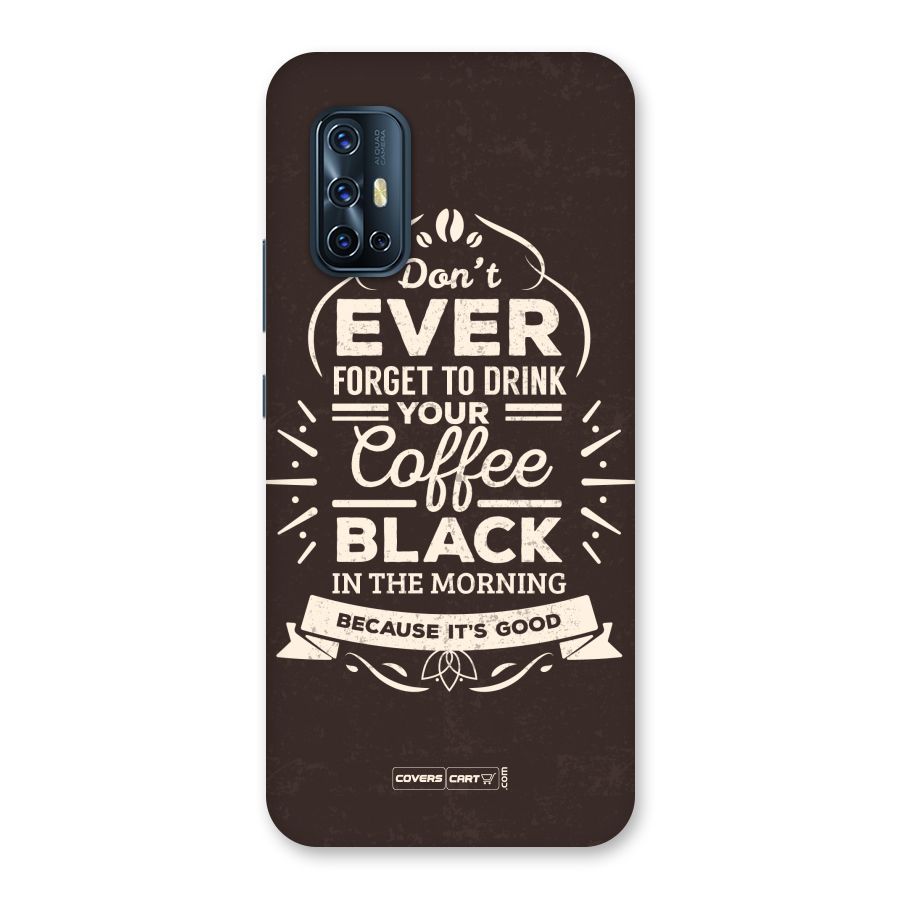 Morning Coffee Love Back Case for Vivo V17