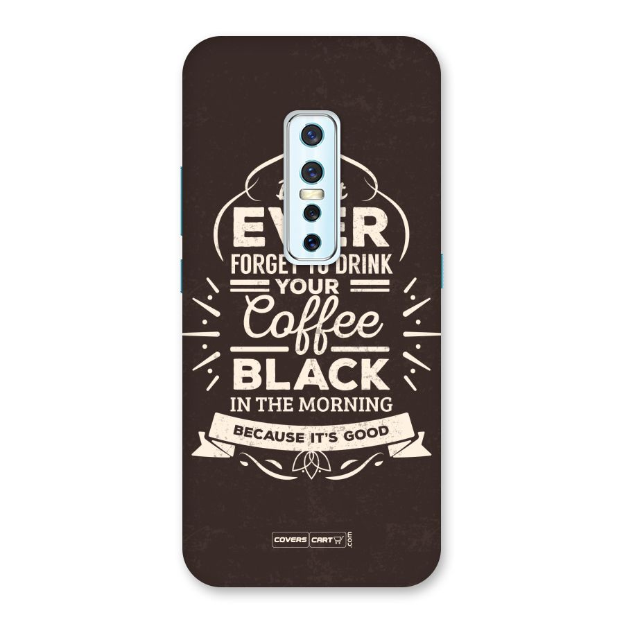 Morning Coffee Love Back Case for Vivo V17 Pro