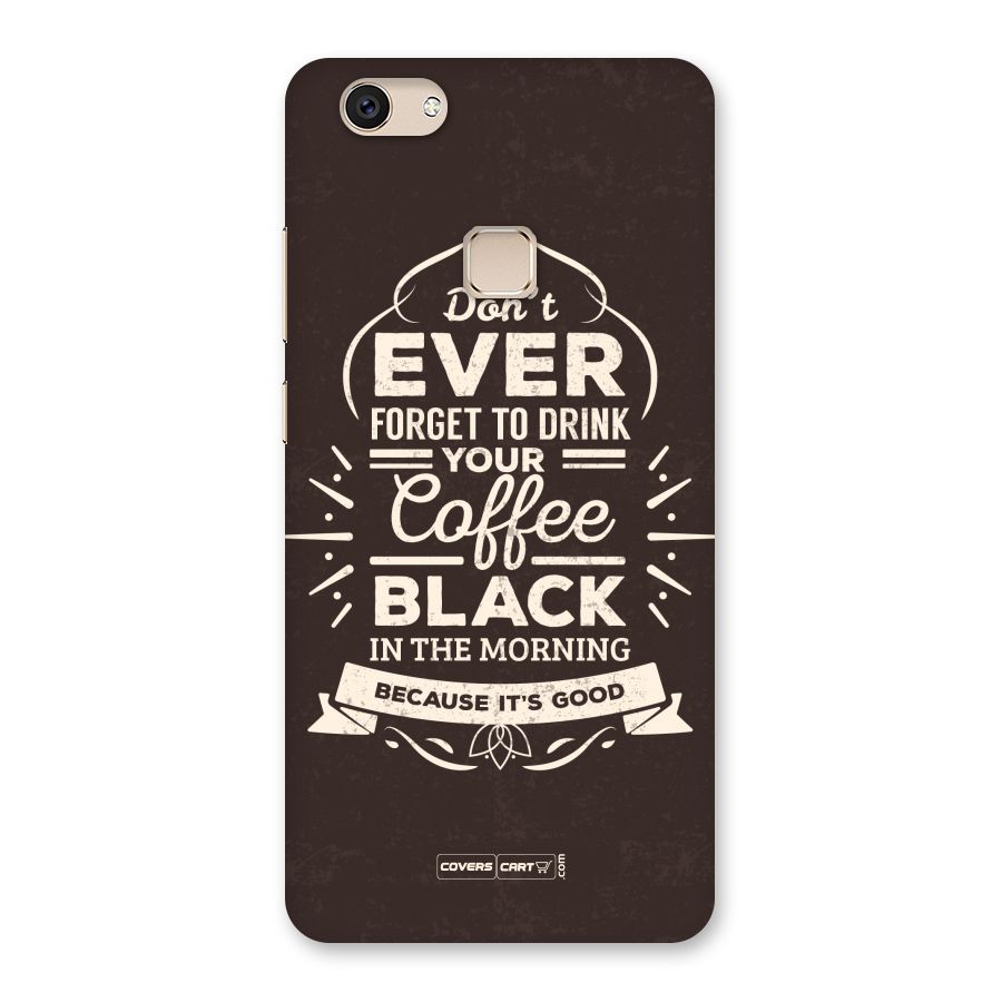 Morning Coffee Love Back Case for Vivo V7