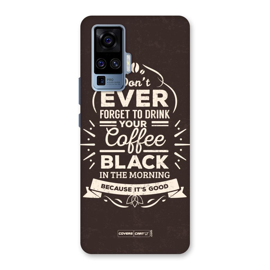 Morning Coffee Love Back Case for Vivo X50 Pro