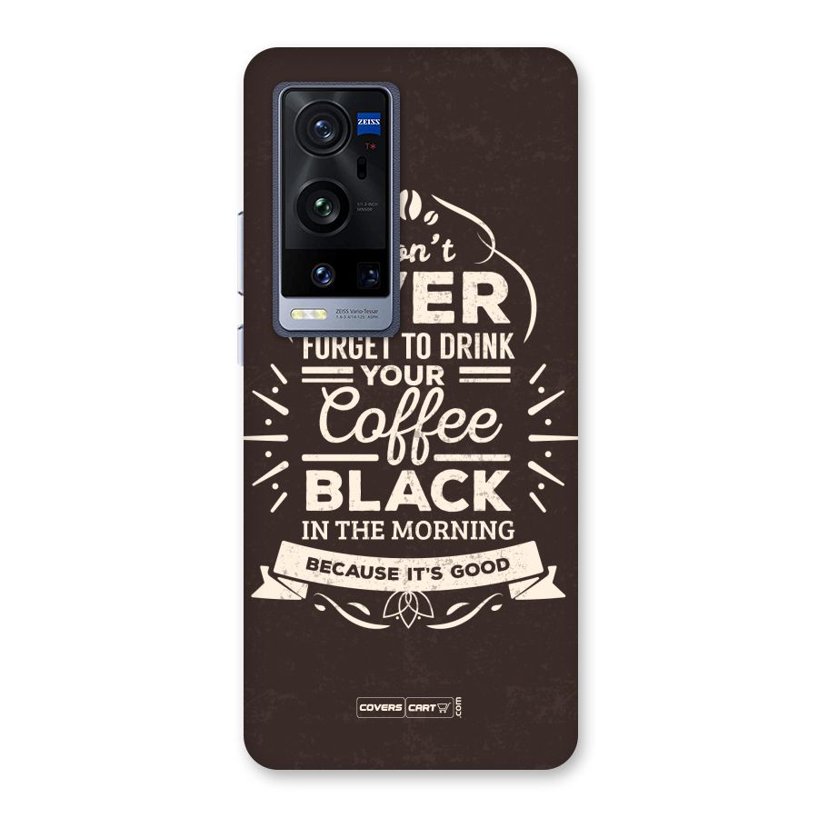 Morning Coffee Love Back Case for Vivo X60 Pro Plus