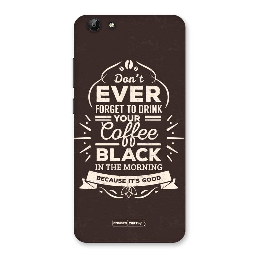 Morning Coffee Love Back Case for Vivo Y69