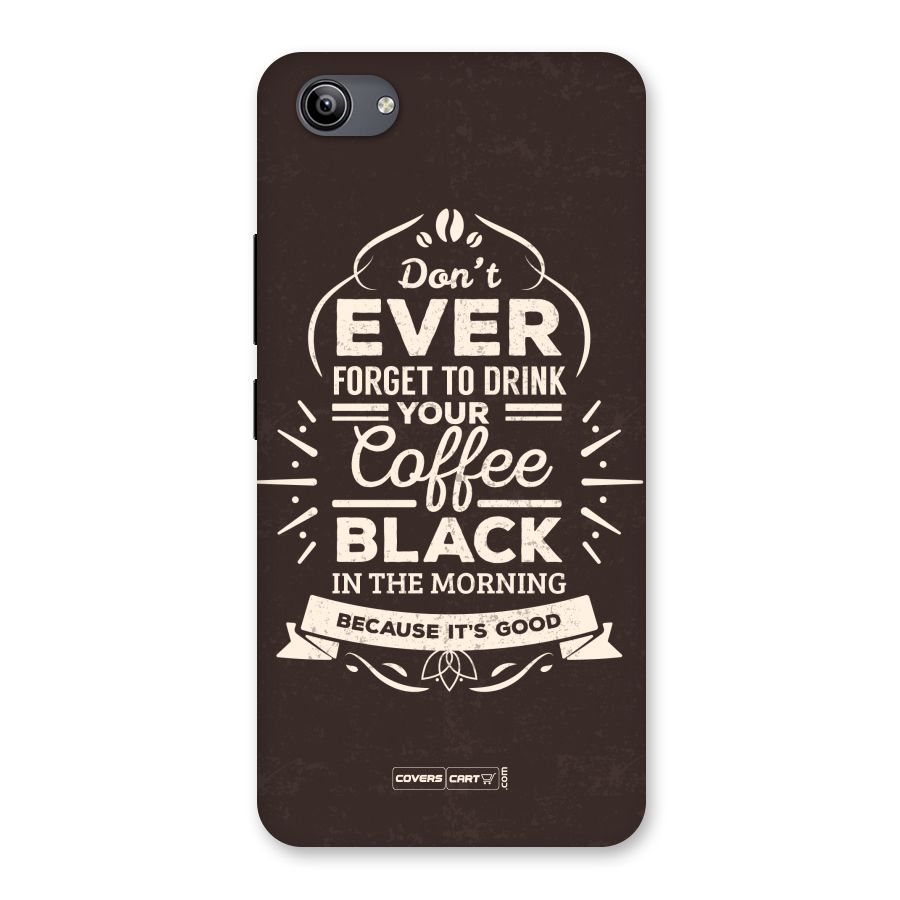Morning Coffee Love Back Case for Vivo Y81i