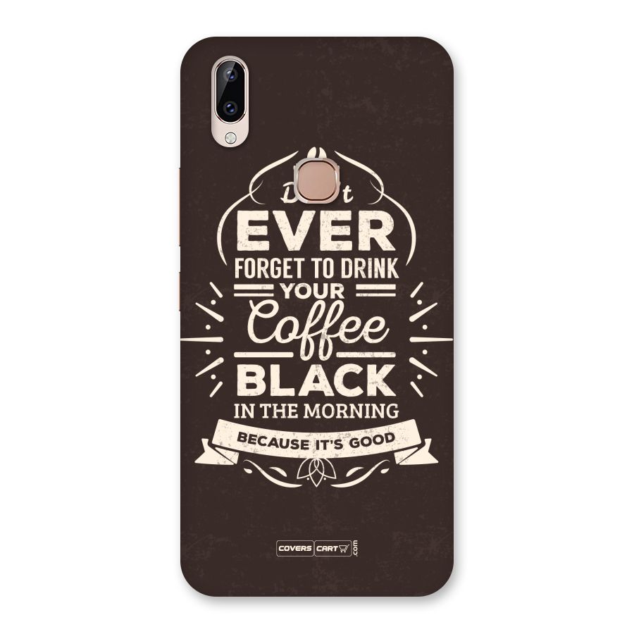 Morning Coffee Love Back Case for Vivo Y83 Pro