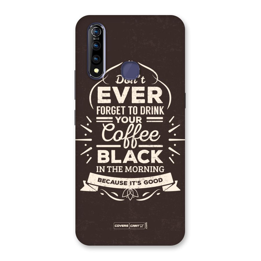 Morning Coffee Love Back Case for Vivo Z1 Pro