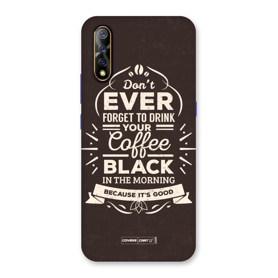 Morning Coffee Love Back Case for Vivo Z1x