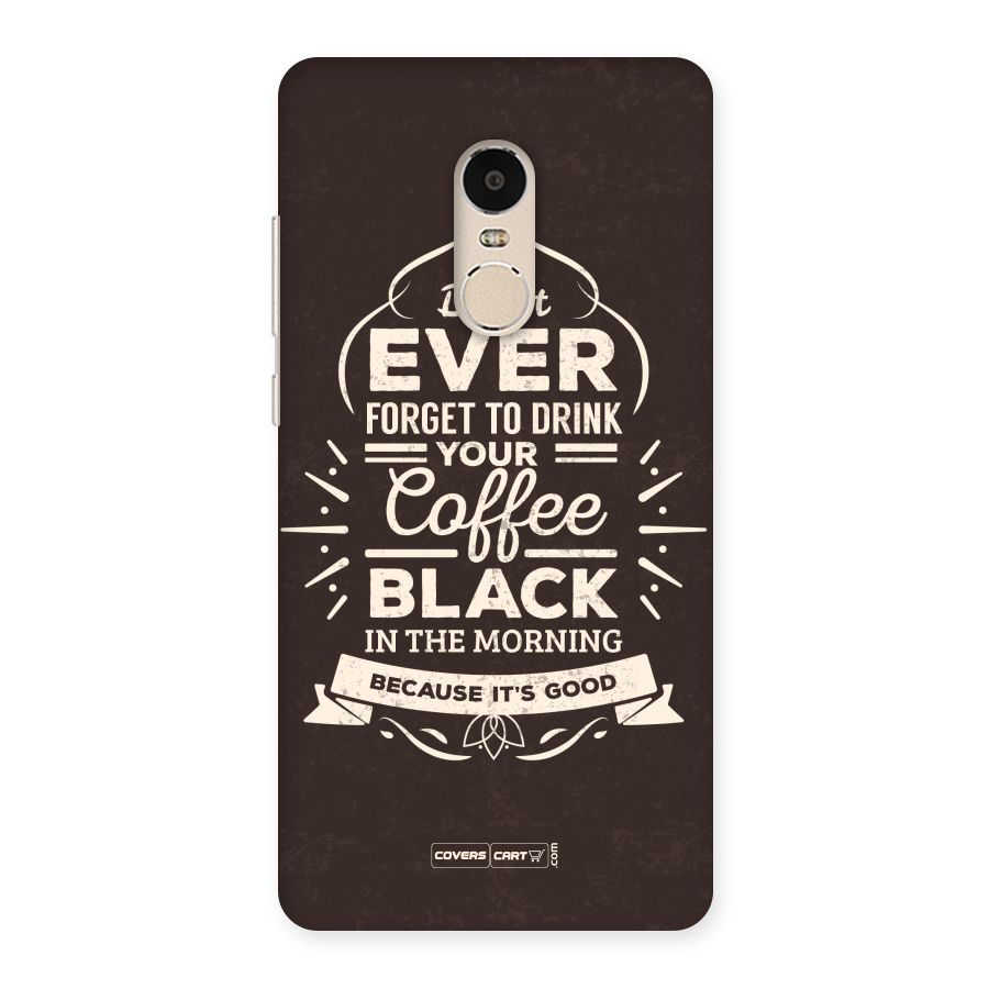 Morning Coffee Love Back Case for Xiaomi Redmi Note 4