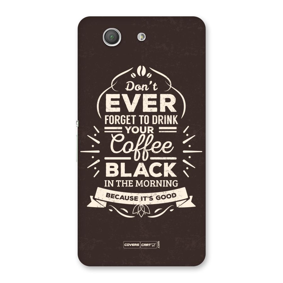 Morning Coffee Love Back Case for Xperia Z3 Compact