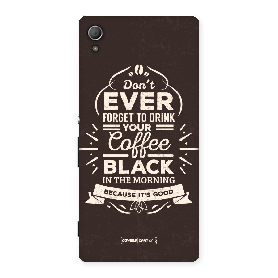 Morning Coffee Love Back Case for Xperia Z3 Plus