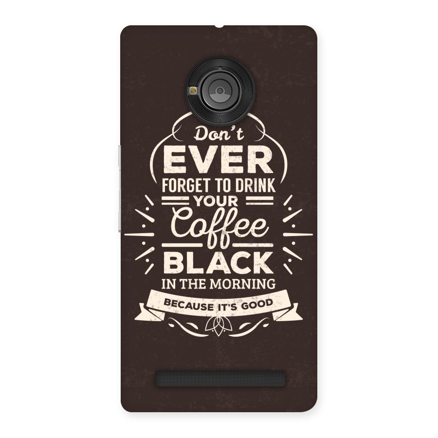 Morning Coffee Love Back Case for Yu Yunique
