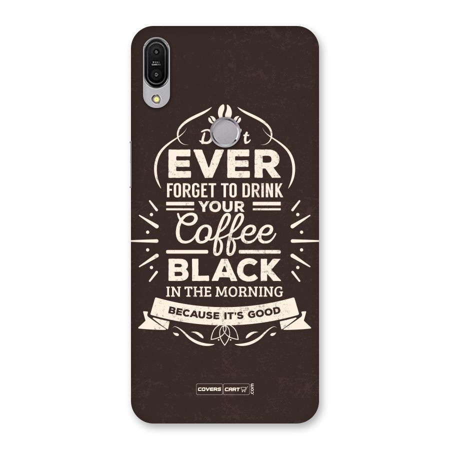 Morning Coffee Love Back Case for Zenfone Max Pro M1