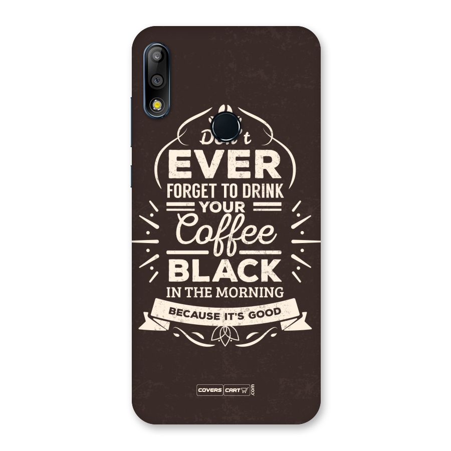Morning Coffee Love Back Case for Zenfone Max Pro M2
