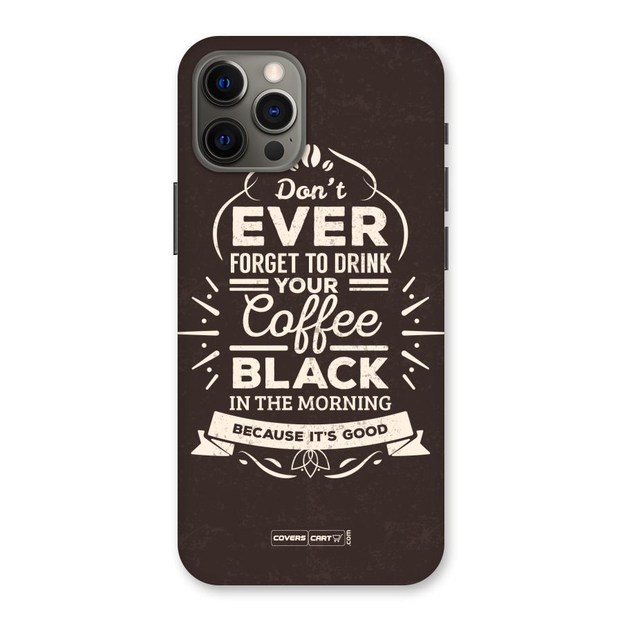 Morning Coffee Love Back Case for iPhone 12 Pro Max