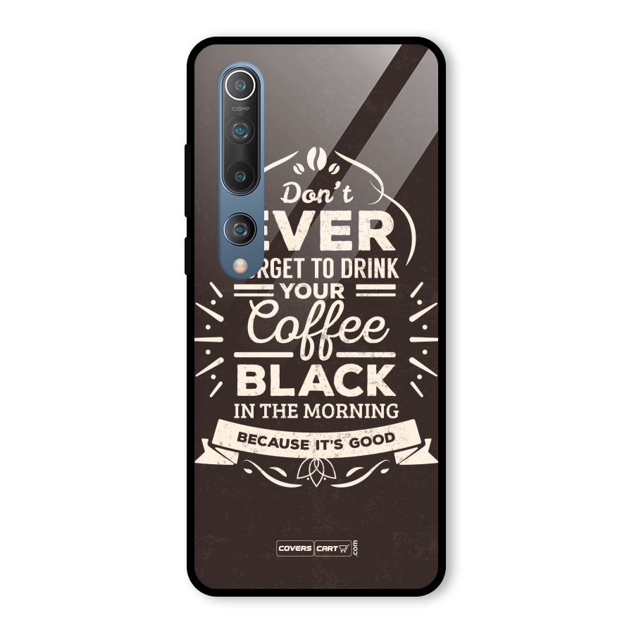 Morning Coffee Love Glass Back Case for Mi 10