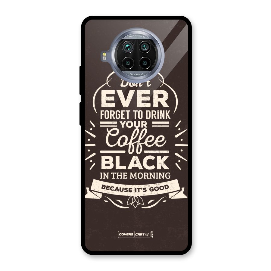 Morning Coffee Love Glass Back Case for Mi 10i