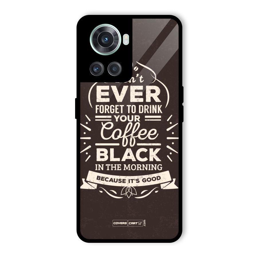 Morning Coffee Love Glass Back Case for OnePlus 10R