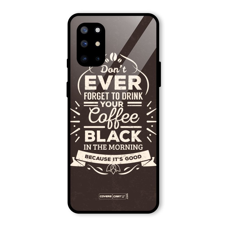 Morning Coffee Love Glass Back Case for OnePlus 8T