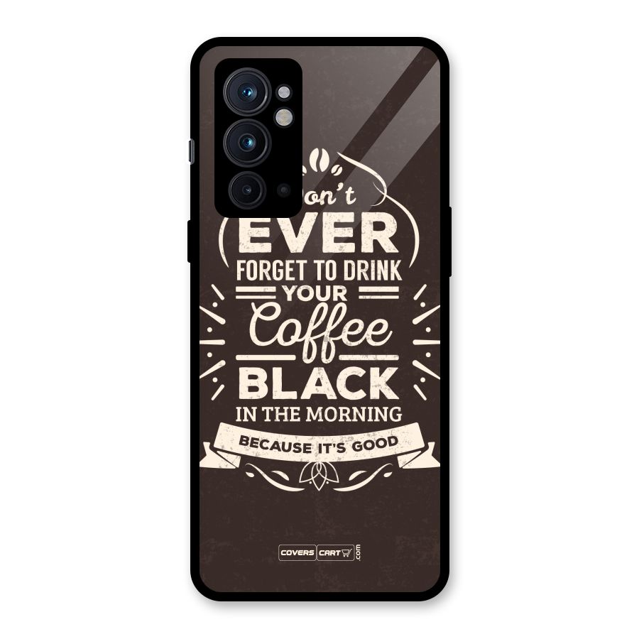 Morning Coffee Love Glass Back Case for OnePlus 9RT 5G