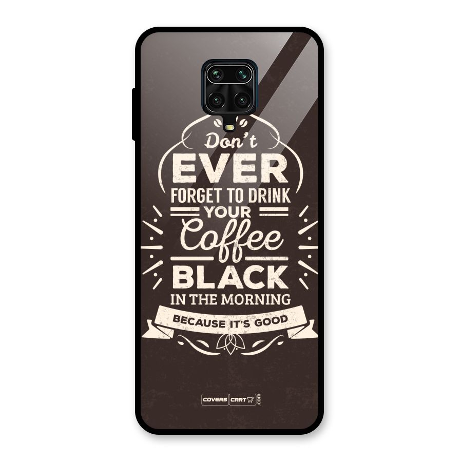 Morning Coffee Love Glass Back Case for Poco M2 Pro