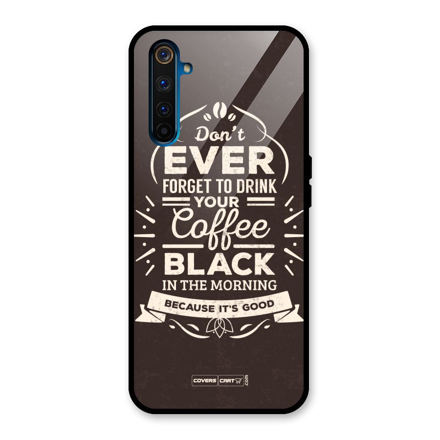Morning Coffee Love Glass Back Case for Realme 6 Pro