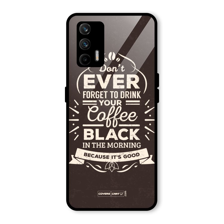 Morning Coffee Love Glass Back Case for Realme GT 5G