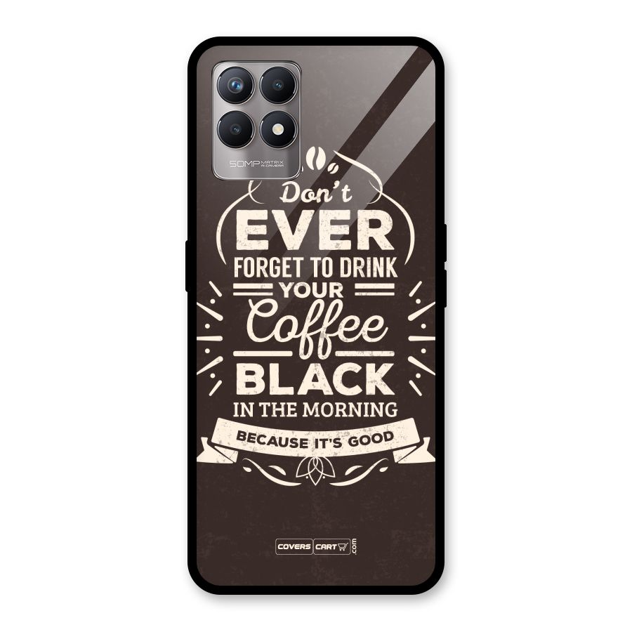 Morning Coffee Love Glass Back Case for Realme Narzo 50