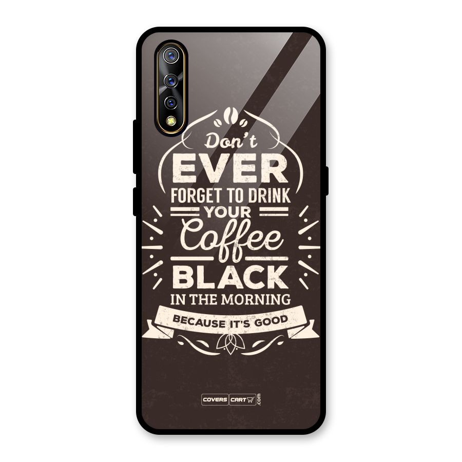 Morning Coffee Love Glass Back Case for Vivo S1