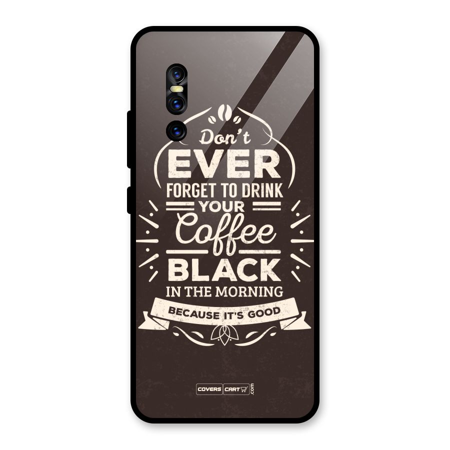 Morning Coffee Love Glass Back Case for Vivo V15 Pro