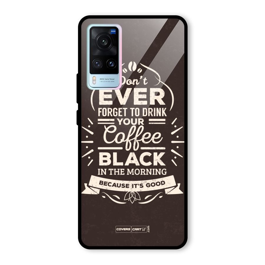 Morning Coffee Love Glass Back Case for Vivo X60