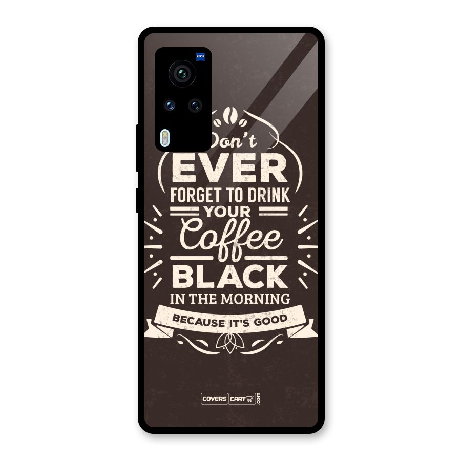 Morning Coffee Love Glass Back Case for Vivo X60 Pro