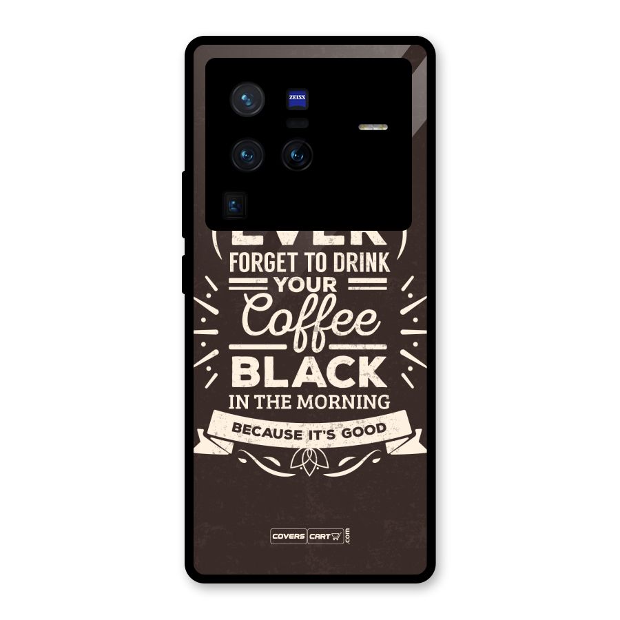 Morning Coffee Love Glass Back Case for Vivo X80 Pro
