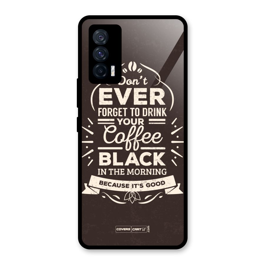 Morning Coffee Love Glass Back Case for Vivo iQOO 7 5G