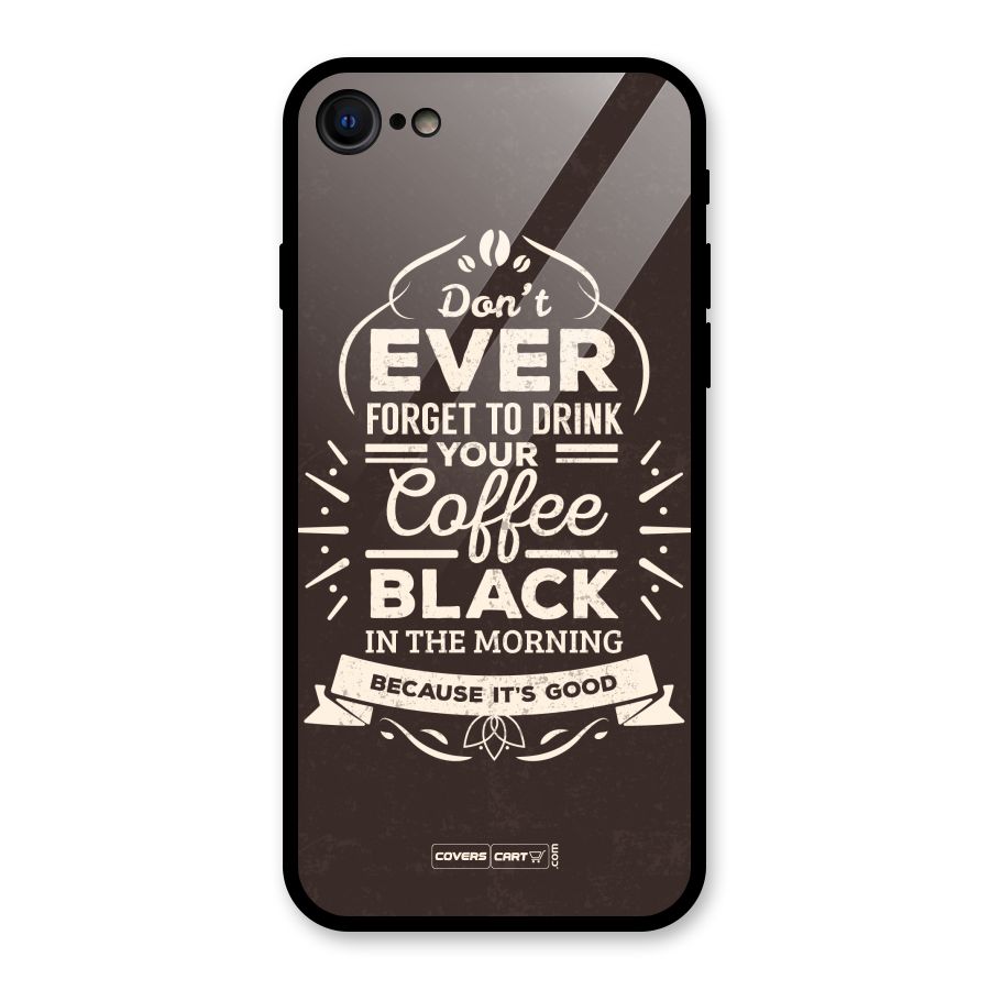 Morning Coffee Love Glass Back Case for iPhone SE 2022