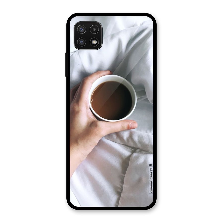 Morning Mocha Glass Back Case for Galaxy A22 5G