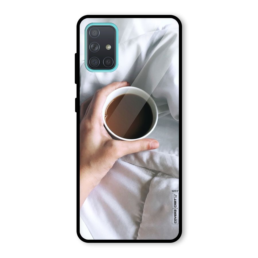 Morning Mocha Glass Back Case for Galaxy A71