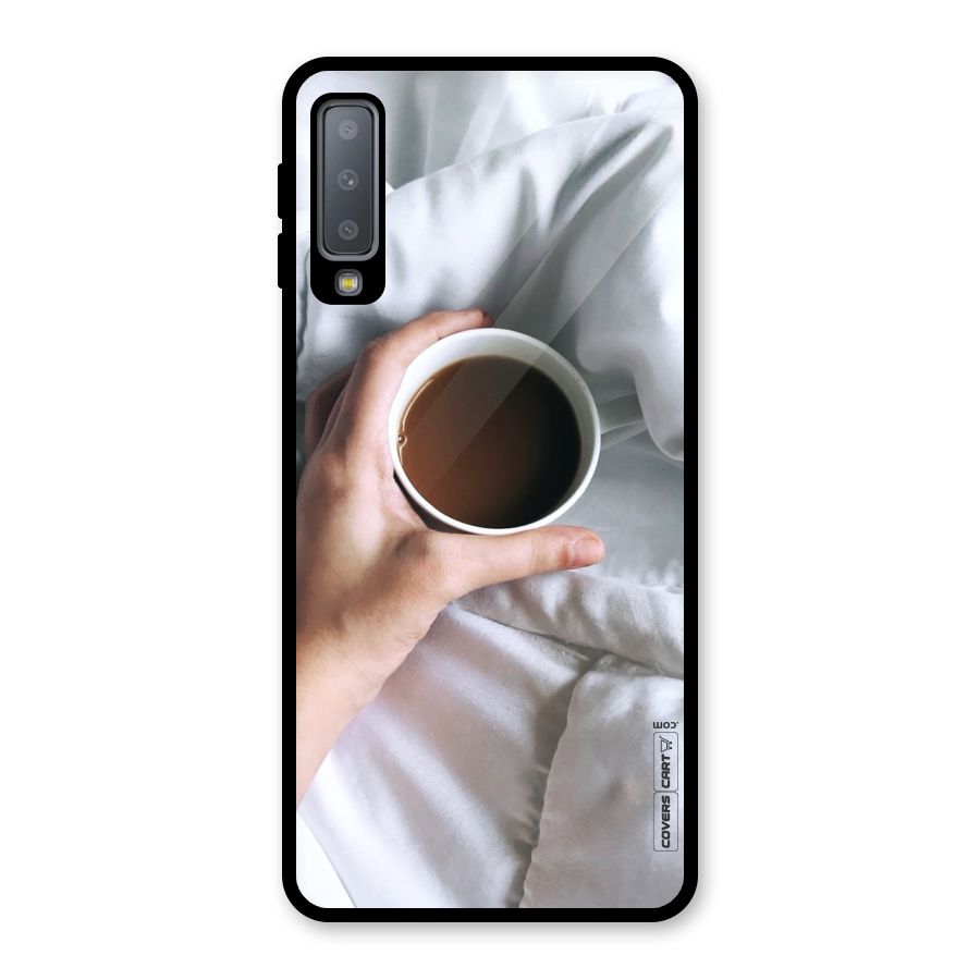 Morning Mocha Glass Back Case for Galaxy A7 (2018)