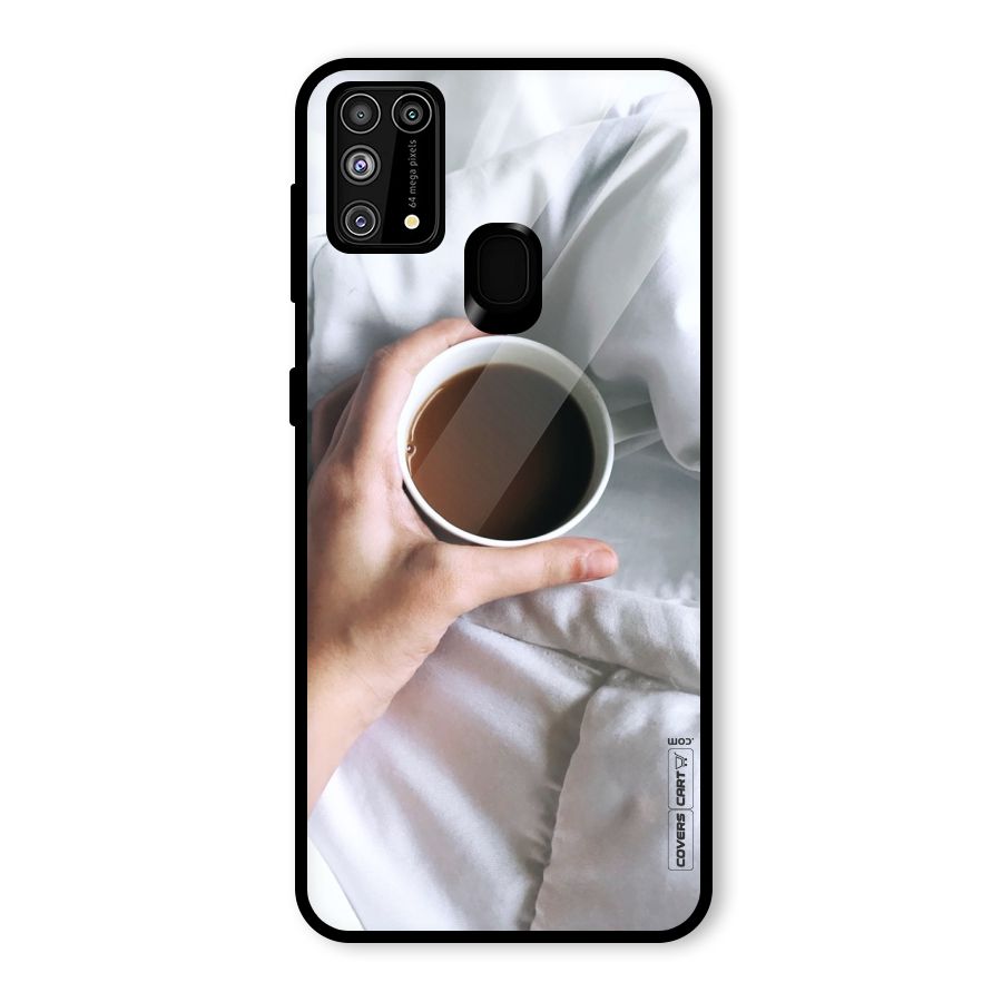 Morning Mocha Glass Back Case for Galaxy F41
