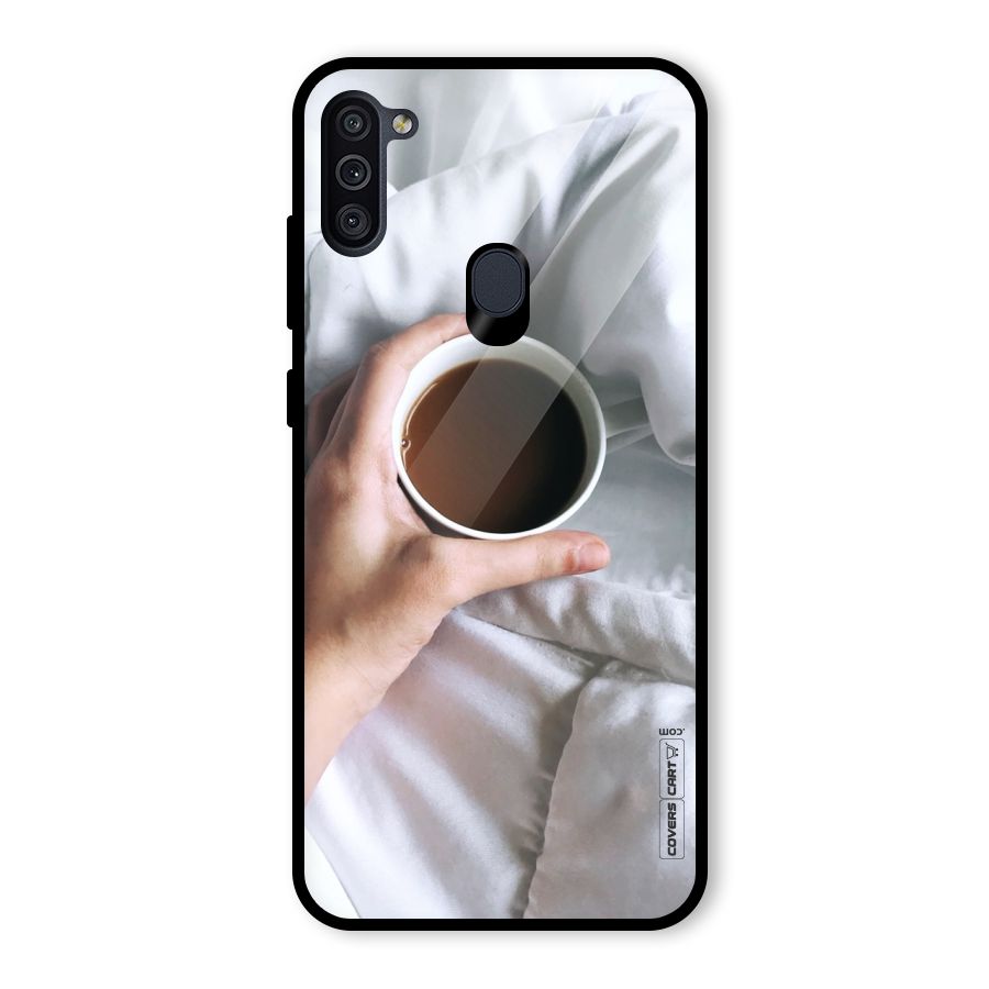 Morning Mocha Glass Back Case for Galaxy M11