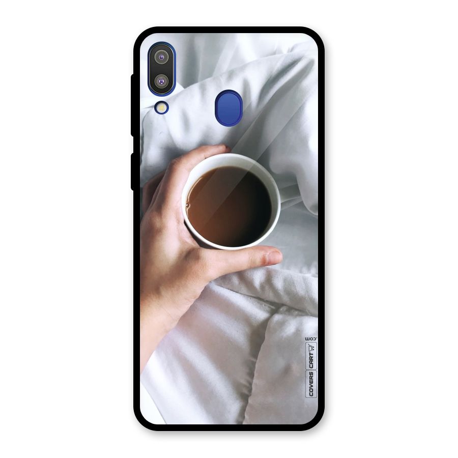 Morning Mocha Glass Back Case for Galaxy M20