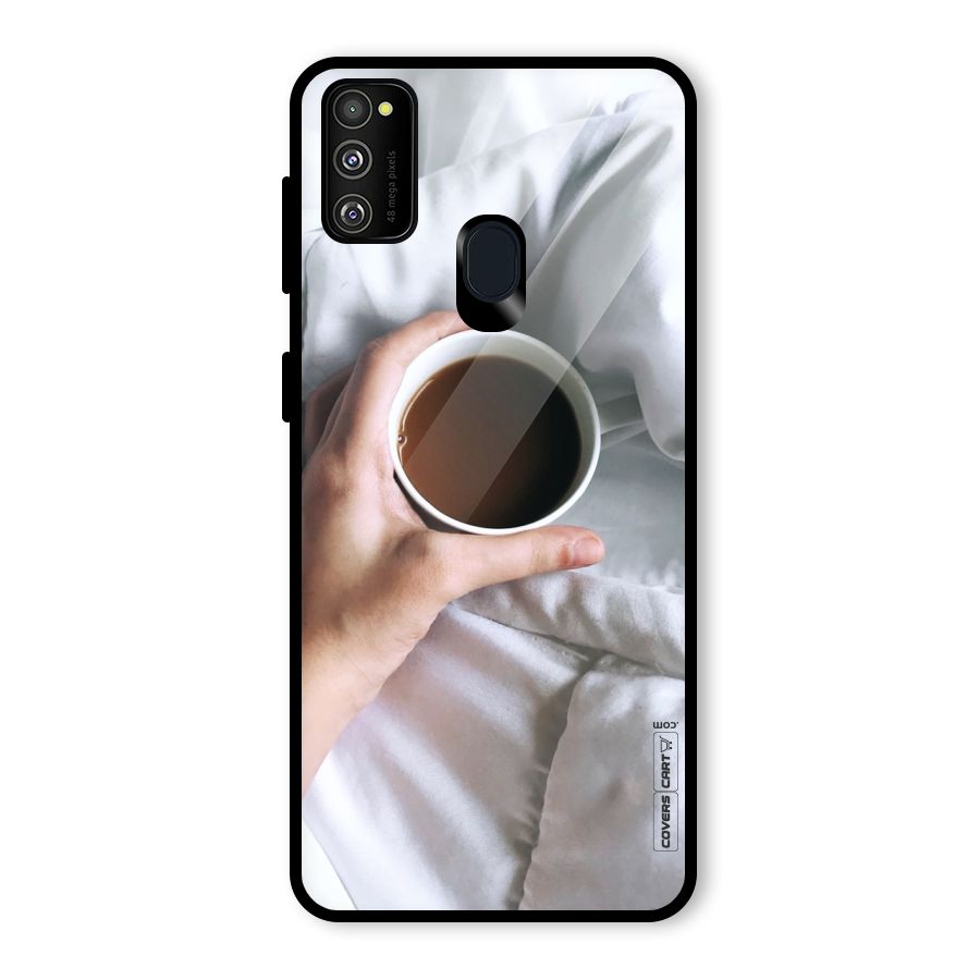 Morning Mocha Glass Back Case for Galaxy M30s